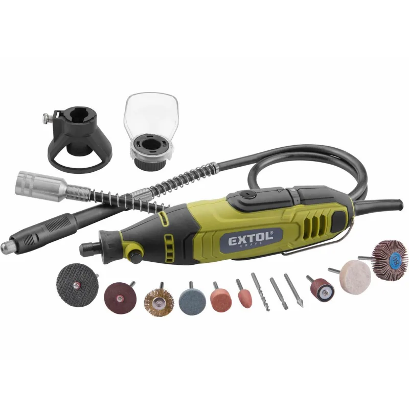 Brúska priama, 135W, 210ks príslušenstva, kufor, EXTOL CRAFT