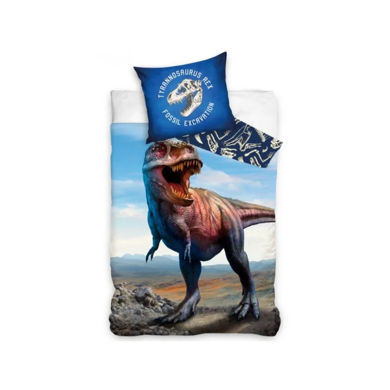 Bavlnené obliečky Nesmrteľný T-REX 140x200/70x90 cm