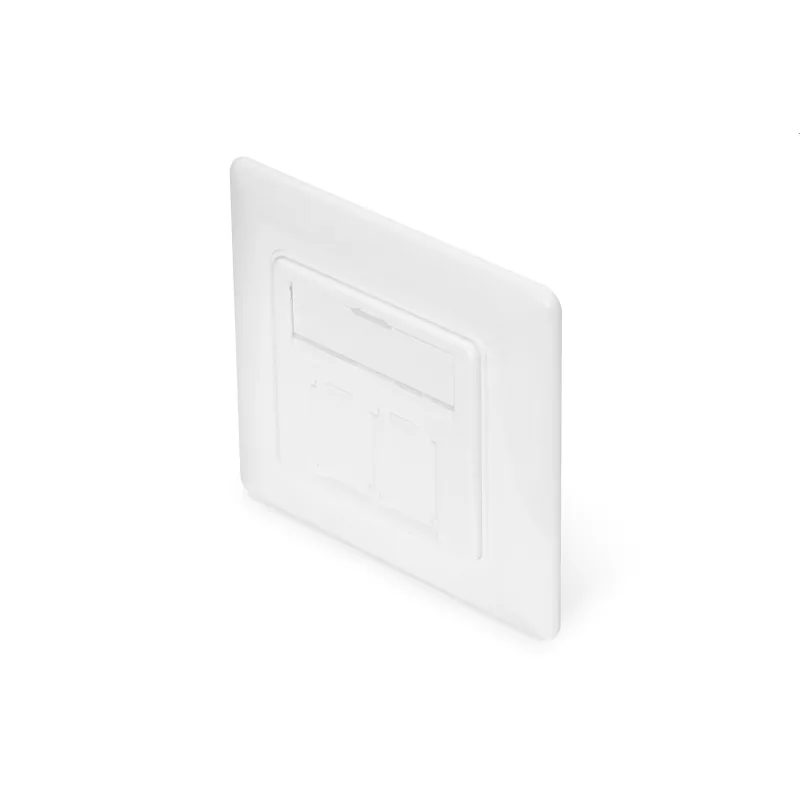 DIGITUS Zásuvka modulární 2 port, neosadená pod omietku, German 80x80,…
