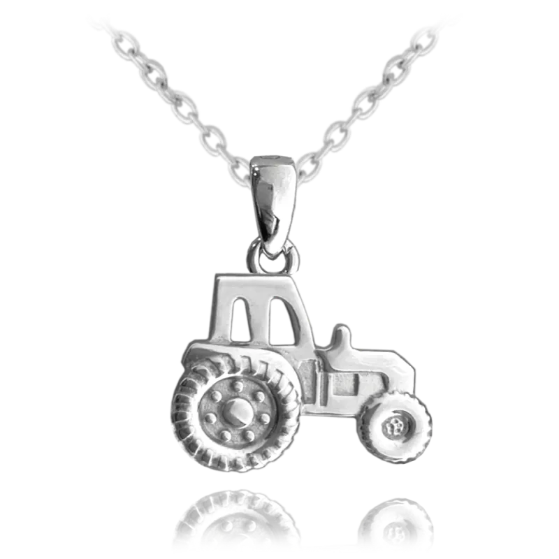 MINET Stříbrný náhrdelník TRAKTOR JMAN0430TN45