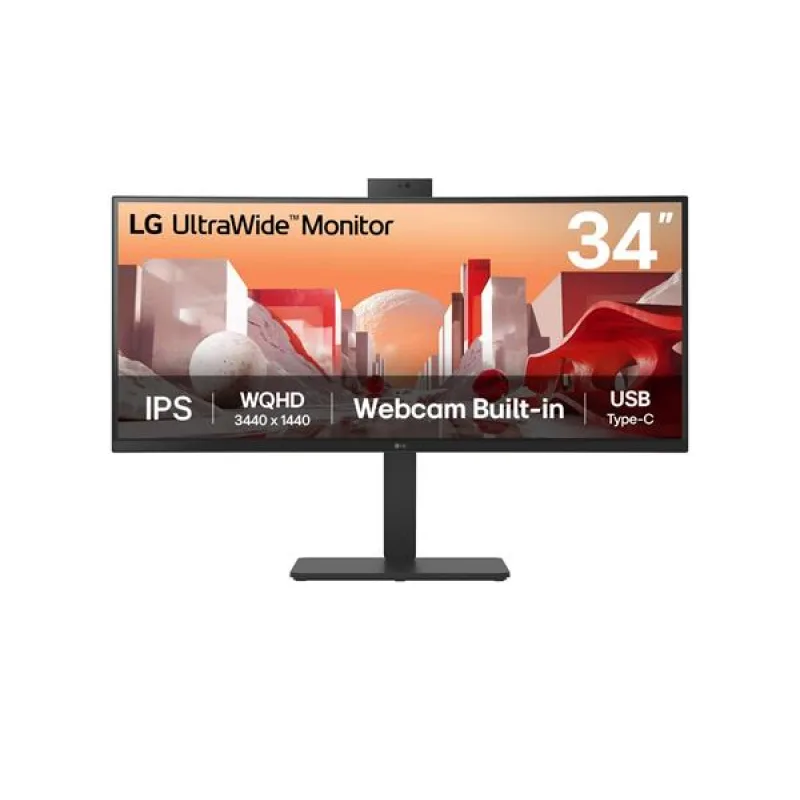 LG 34BA85QE-B 34"W IPS LED 3440x1440 5M:1 5ms 300cd DP 2xHDMI USB-C(90W)…