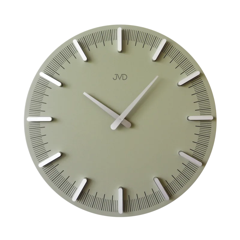 JVD Designové minimalistické zelené hodiny JVD HC401.3