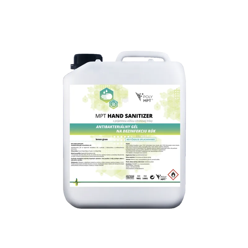 HAND sanitizer dezinfekčný gél na ruky bez oplachovania, POLYMPT