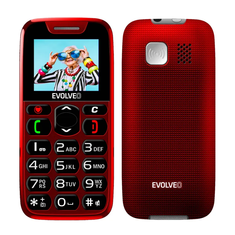 EVOLVEO EasyPhone, mobilný telefón pre seniorov s nabíjacím stojanom,…