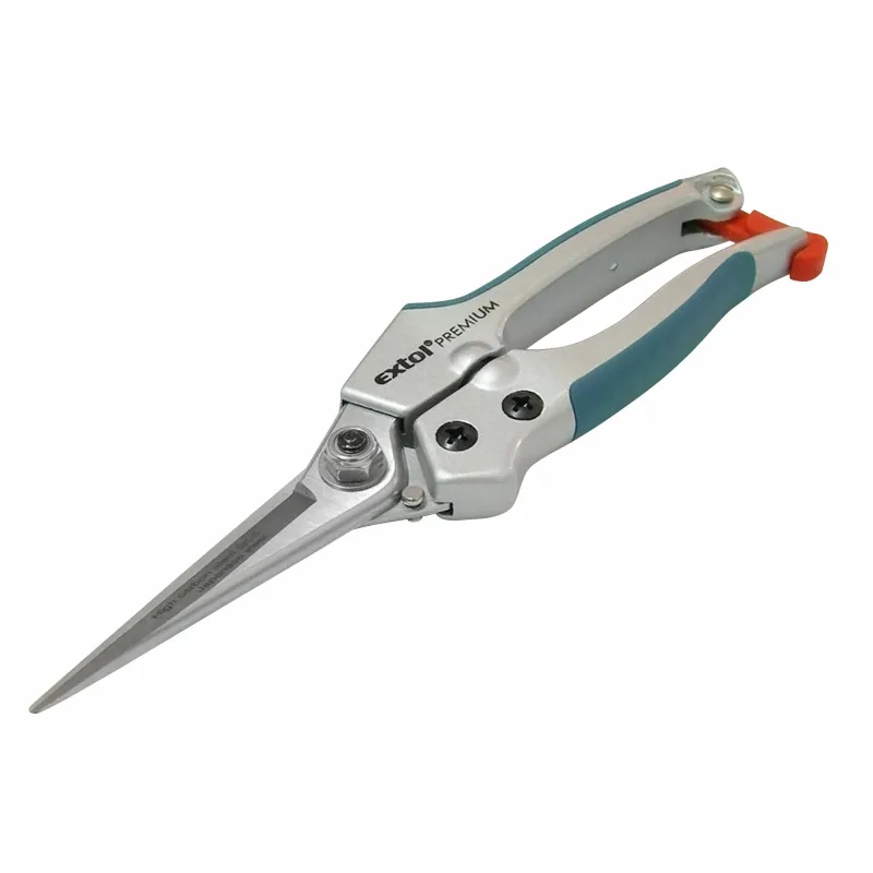 Nožnice záhradnícke dlhé úzke, 200mm, max. prestrih Ø6mm, HCS, EXTOL PREMIUM
