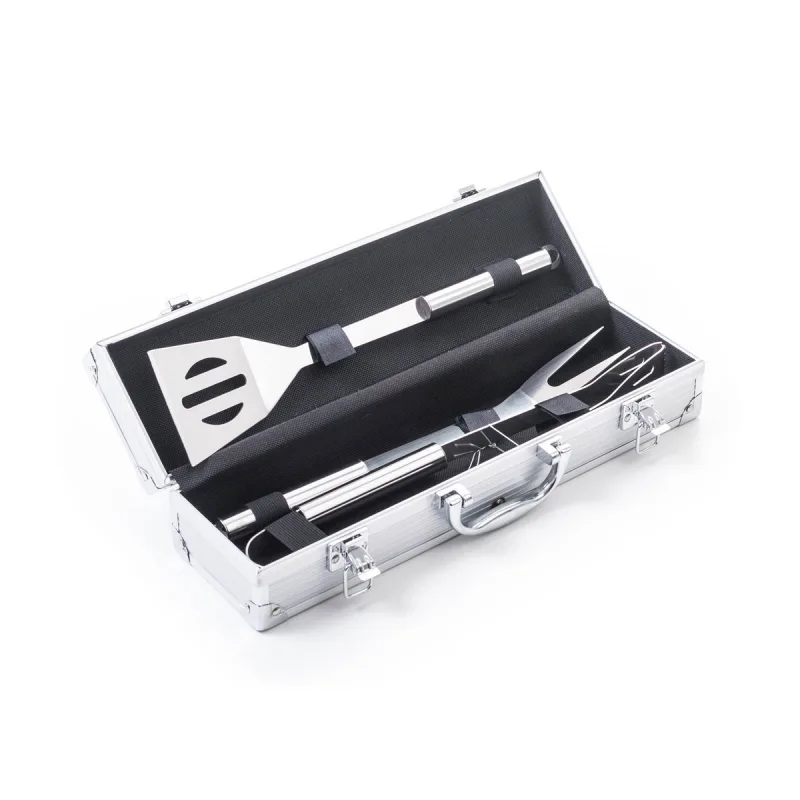 Sada náradia na grilovanie, 3ks +hliníkový kufor