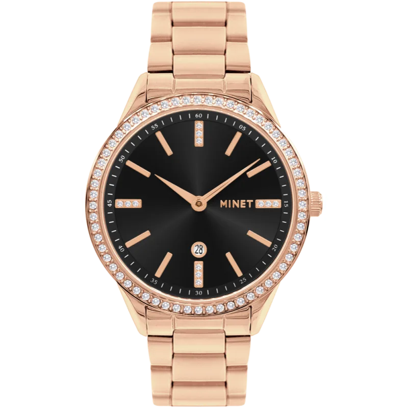 MINET Náramkové rose gold dámské hodinky AVENUE MWL5309