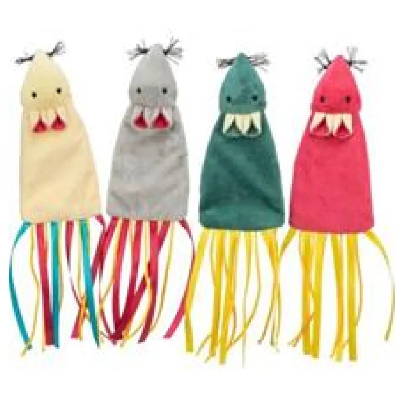 Placatá myška látková, catnip, 14.5cm/25 cm, různé barvy 1 ks