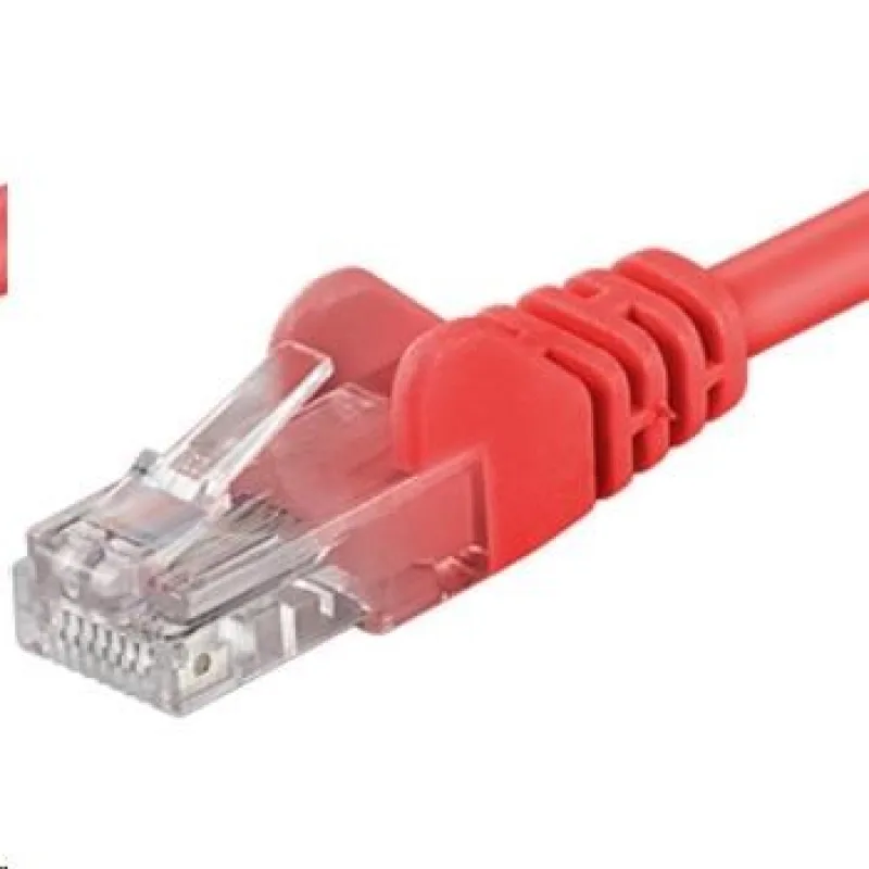 PREMIUMCORD Patch kábel UTP RJ45-RJ45 CAT5e 1.5 m červená sputp015R
