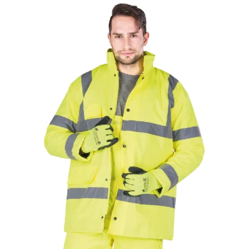 Reis VIS reflexná zimná bunda žltá