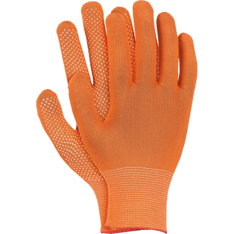 Ogrifox DOTUA PW rukavice s PVC tečky orange L/9