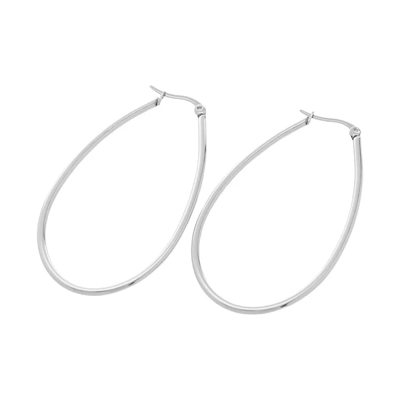 MPM Dámské ocelové nerezové náušnice 6479 - stříbrné barvy