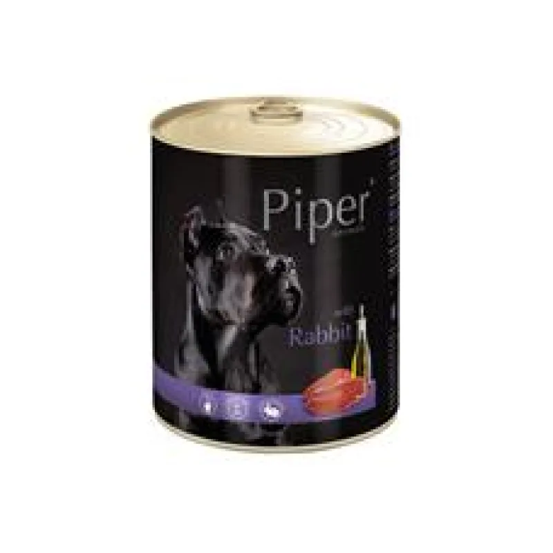 PIPER s králíkem, konzerva pro psy 800g