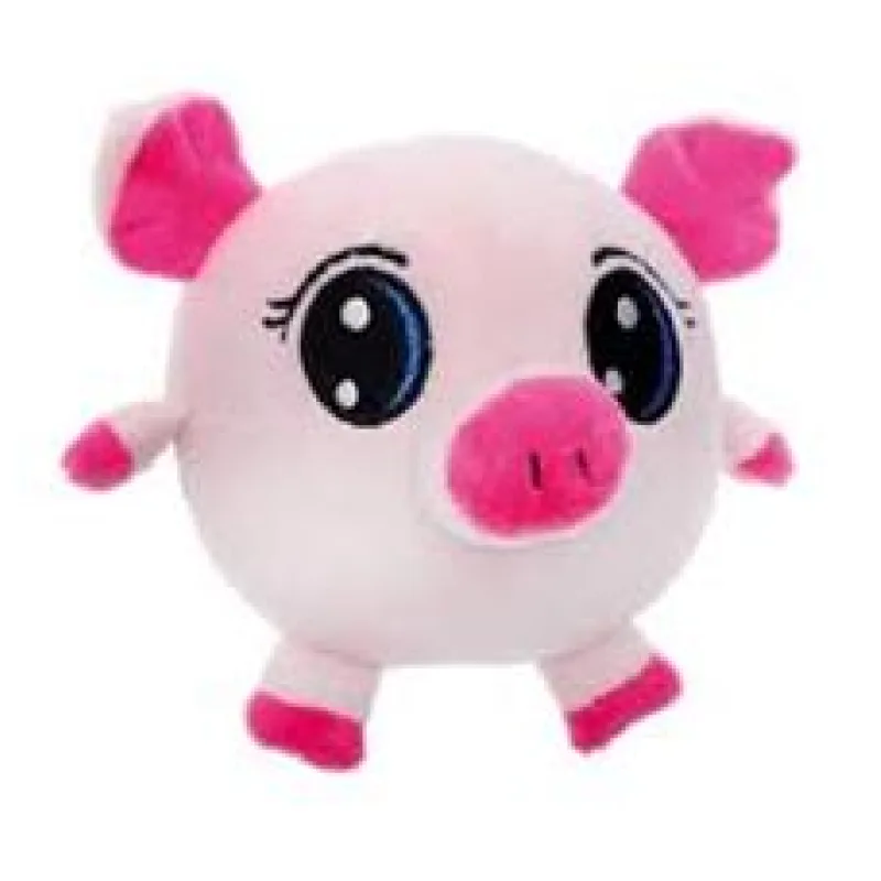 Hračka pes - plyšové prase pískací Ø 10 cm 1 ks