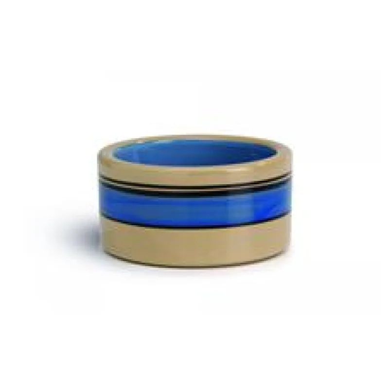 Beeztees Miska pro kočky STRIPES modrá 11,5cm