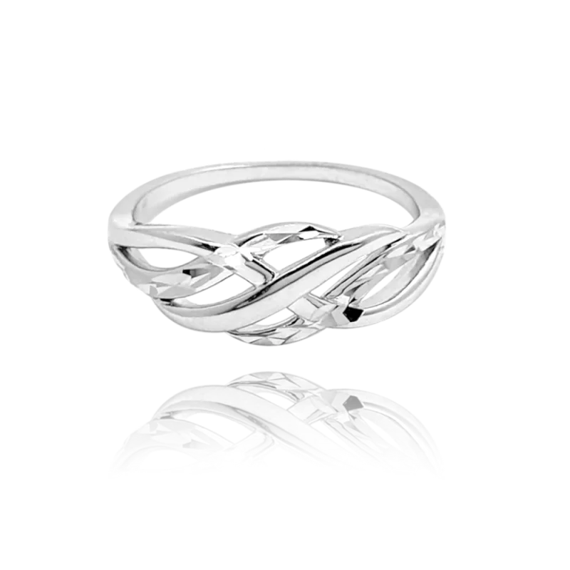 MINET Broušený stříbrný prsten vel. 56