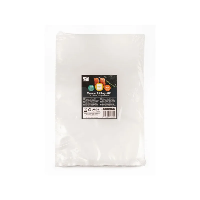 Vákuovacie fólie G21 sáčky 20 x 30 cm, 100 ks, hladké