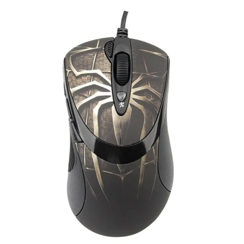 A4tech XL-747H, herná myš, ANTI-VIBRATE, 3600DPI, hnedá s motívom…