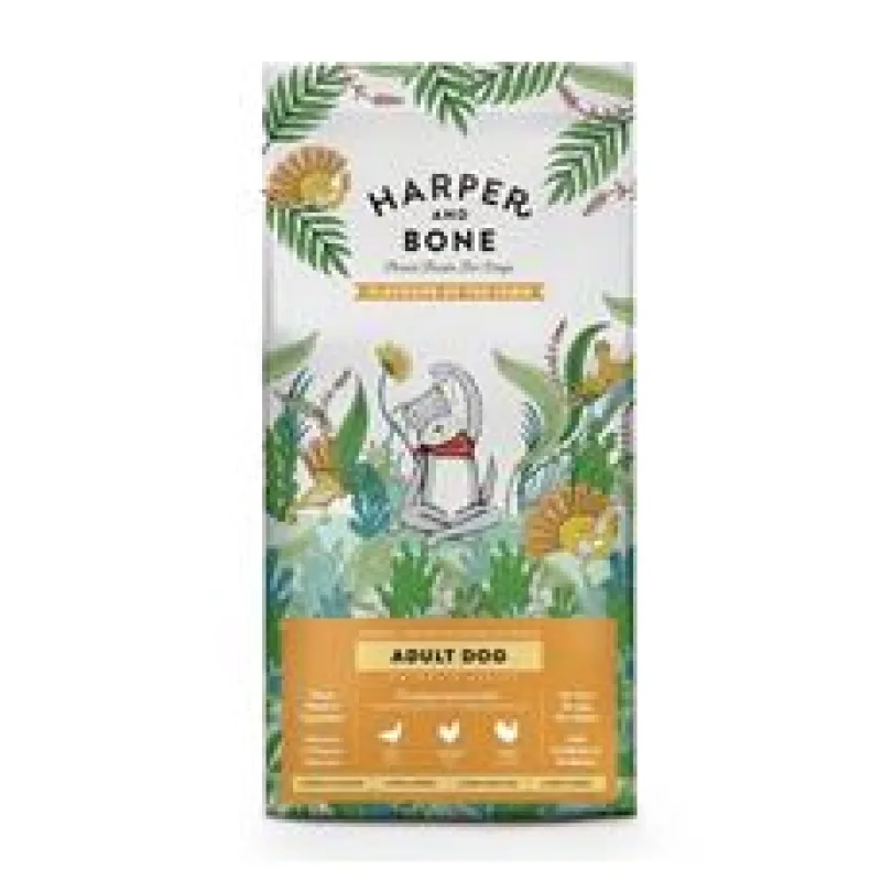 Harper and Bone Dog Adult Large & Medium příchutě farmy 2 kg
