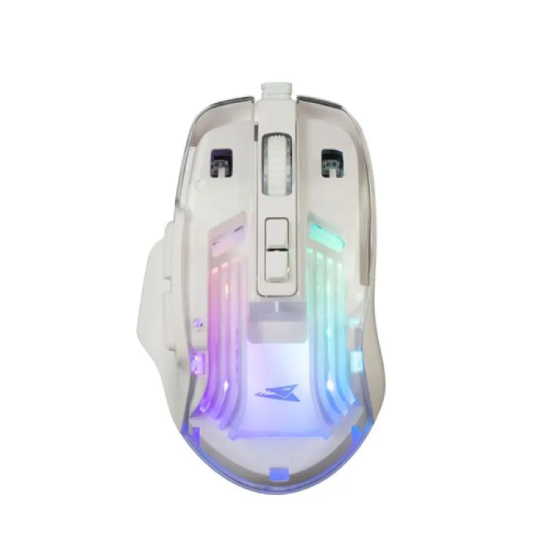 Baracuda Gaming mouse ANGLERFISH, 7D, 7 200 dpi, white ANGLERFISH-W