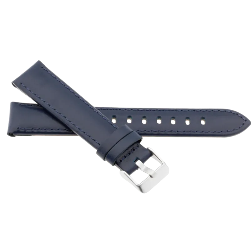 JVD Dámský modrý kožený řemínek na hodinky R23909/12