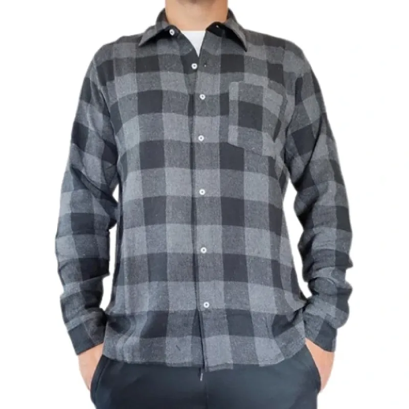 Raj Pol 737512 flanelová košeľa gray/black