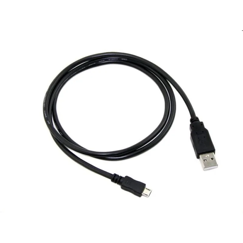 Kábel C-TECH USB 2.0 AM/Micro, 2m, čierny CB-USB2M-20B