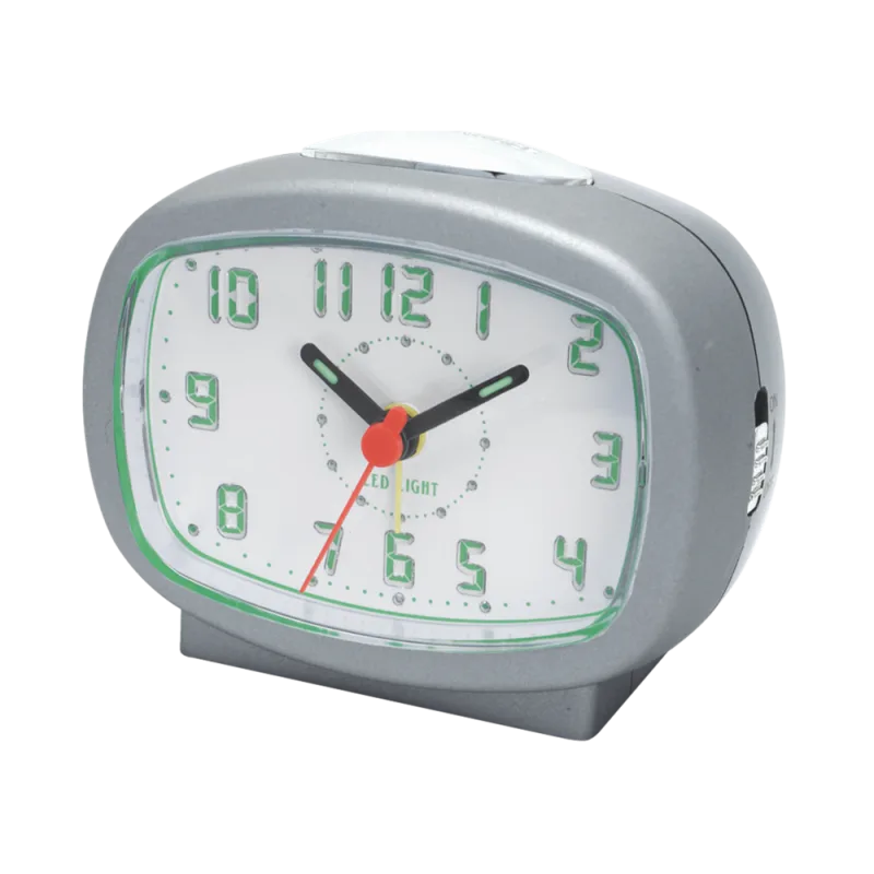 JVD Šedý netikající tichý budík JVD SRP540.2