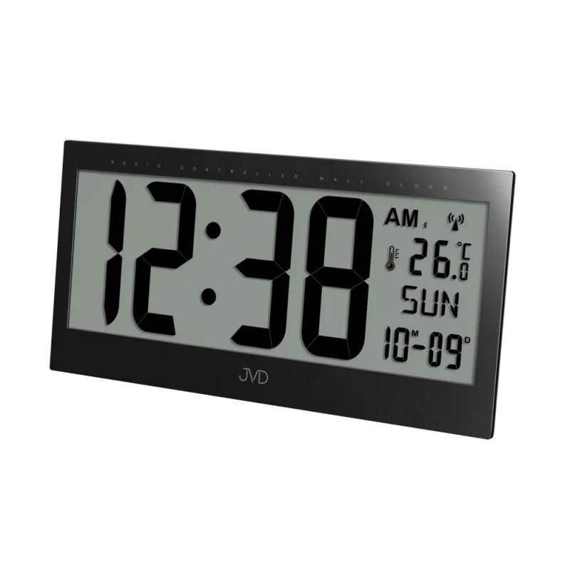 JVD Obrovské velké černé digitální hodiny JVD RB9380.1