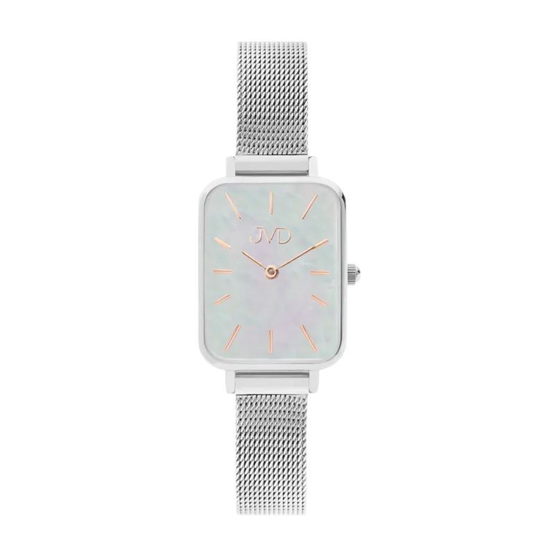 JVD Dámské stříbrné hranaté náramkové hodinky JVD J-TS50.1