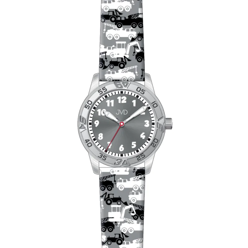 JVD Dětské chlapecké sportovní černé hodinky JVD J7219.2