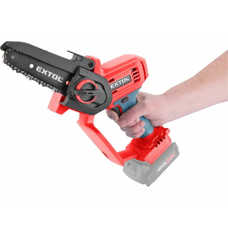 Píla reťazová kompaktná aku Share20V, bez aku, čepeľ 12cm, EXTOL PREMIUM