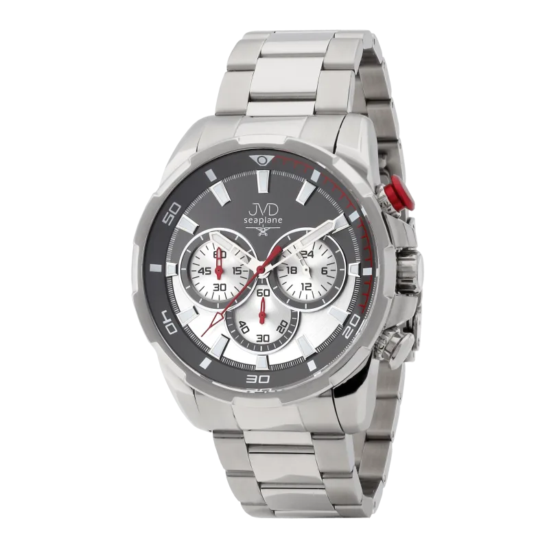 Pánské vodotěsné náramkové hodinky JVD JE1005.2 - chronograf 10ATM