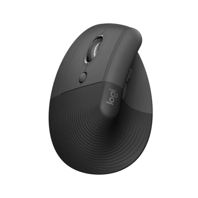 Logitech® Lift Left Vertical Ergonomic Mouse for Business - GRAPHITE…