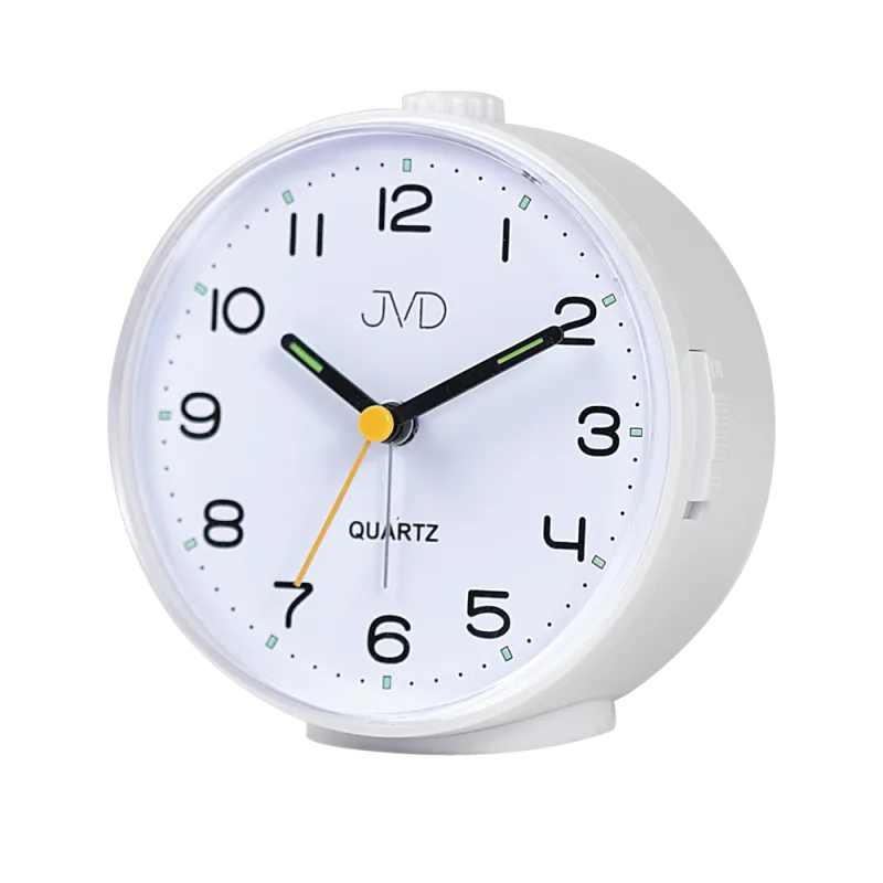 JVD Analogový bílý ručkový budík JVD SRP1050.2