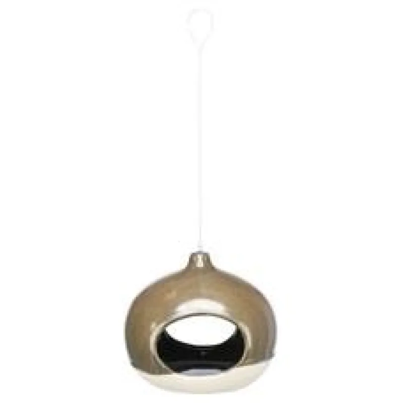 Keramické závěsné celoroční krmítko pro ptactvo, 12 × 14 × 12 cm 1 ks