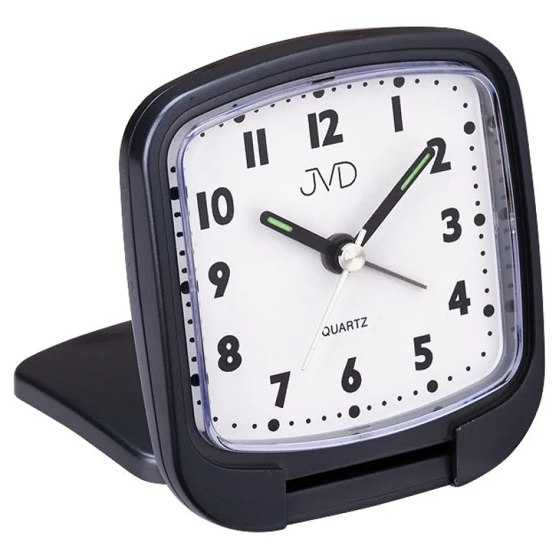 Kapesní svítící černý budík JVD SR808.3 na cesty