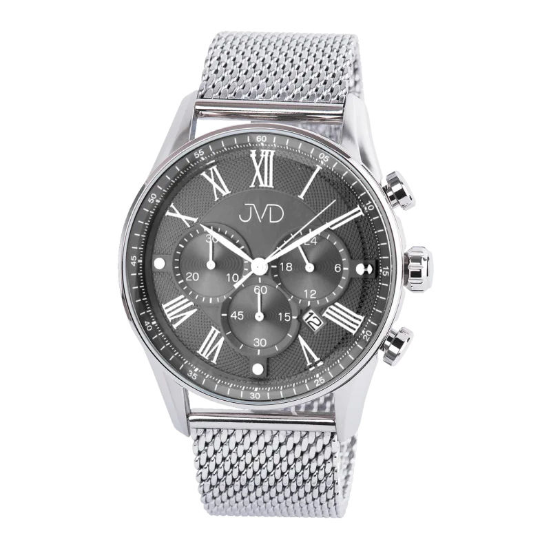 Pánské náramkové hodinky JVD JE1001.5 s římskými číslicemi - chronograf 10ATM