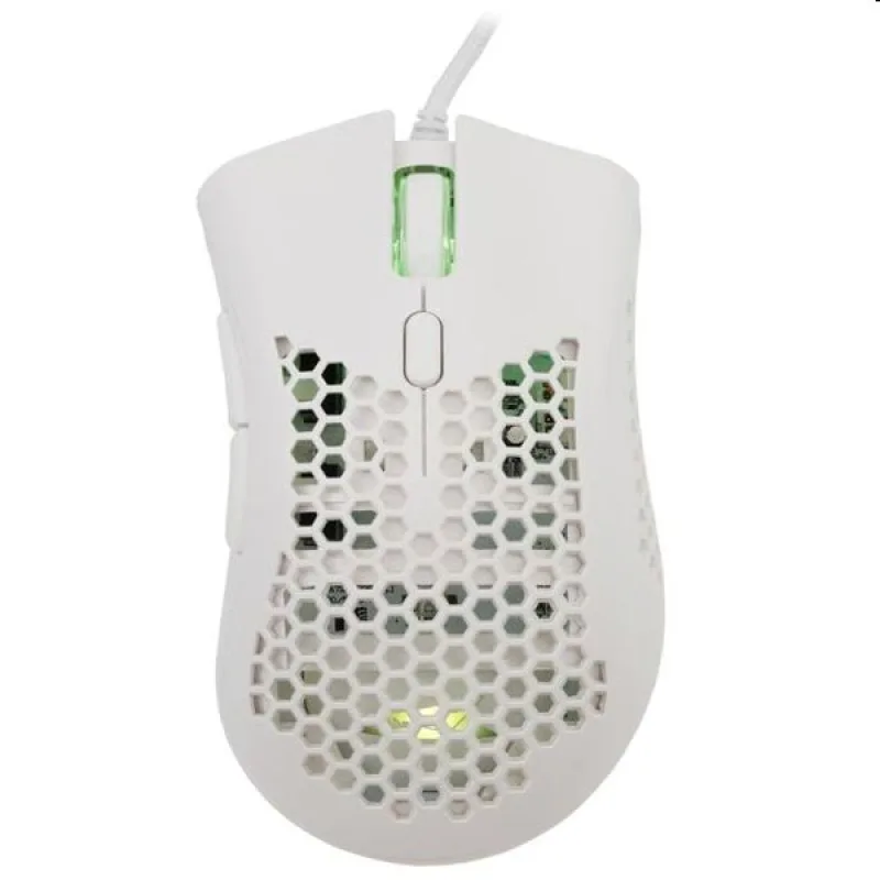 Baracuda Gaming mouse CORAL, 6D, 12800 dpi, white CORAL-W