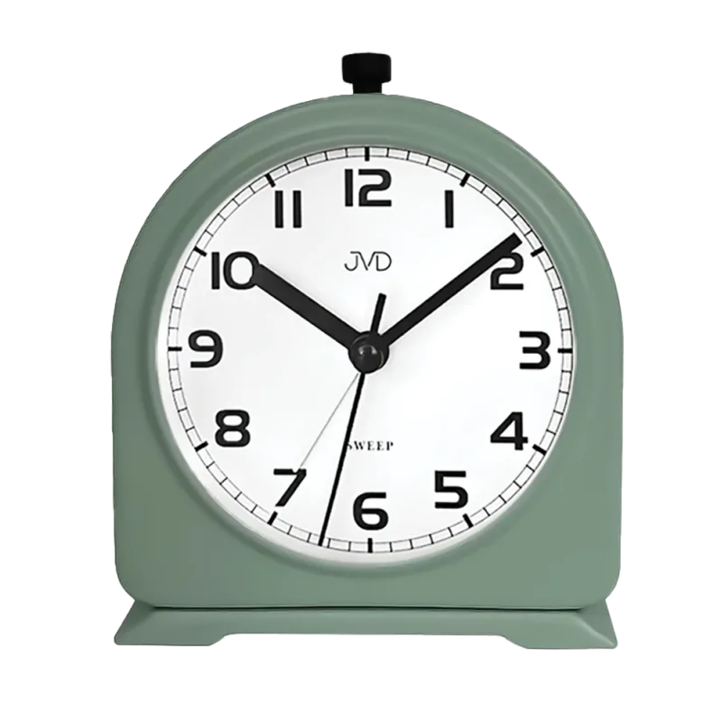 JVD Ručkový analogový netikající kovový budík JVD SRP2221.2