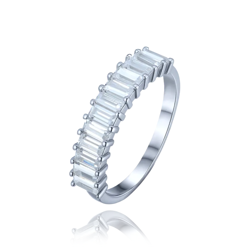 MINET Luxusní stříbrný prsten s bílými zirkony vel. 59 JMAS0293SR59