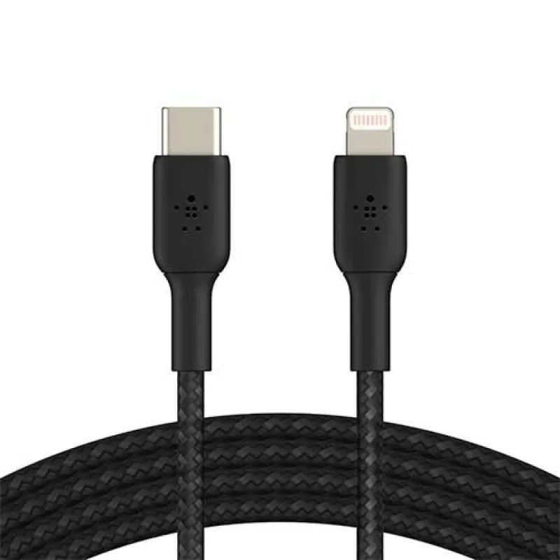 Belkin kábel Boost Charge Braided USB-C to Lightning 2m - Black…