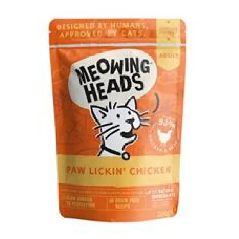 Kapsička MEOWING HEADS Paw Lickin’ Chicken 100 g