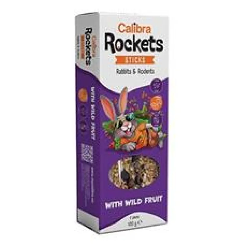 Calibra Rockets Sticks Rabbits&Rodents Wild fruit 120g