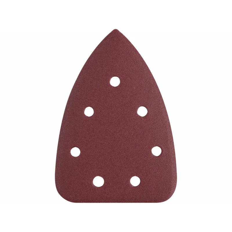 Brúsny papier deltový na suchý zips 10ks, 7 otvorov, 98x141mm, P60, EXTOL PREMIUM