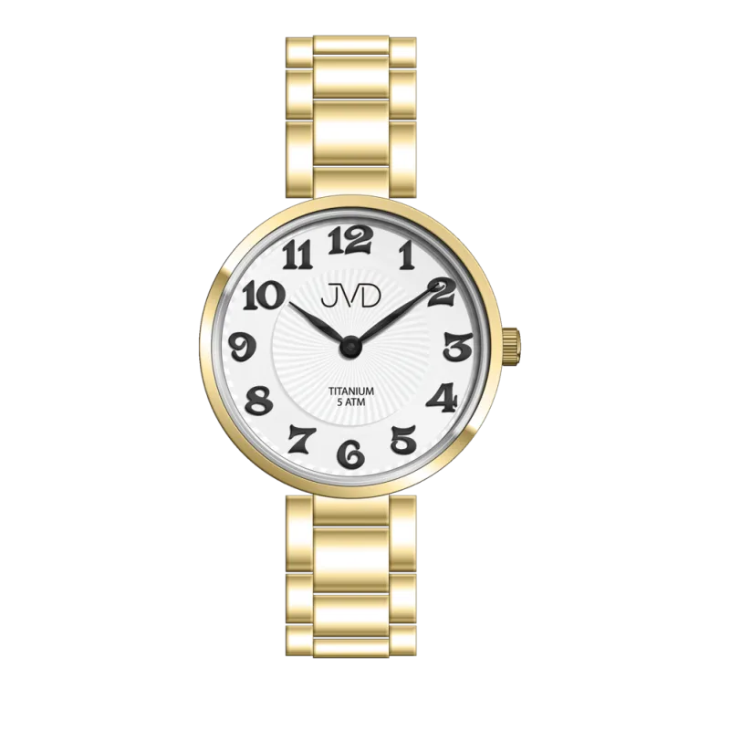 JVD Dámské titanové pozlacené náramkové hodinky JVD J5033.2