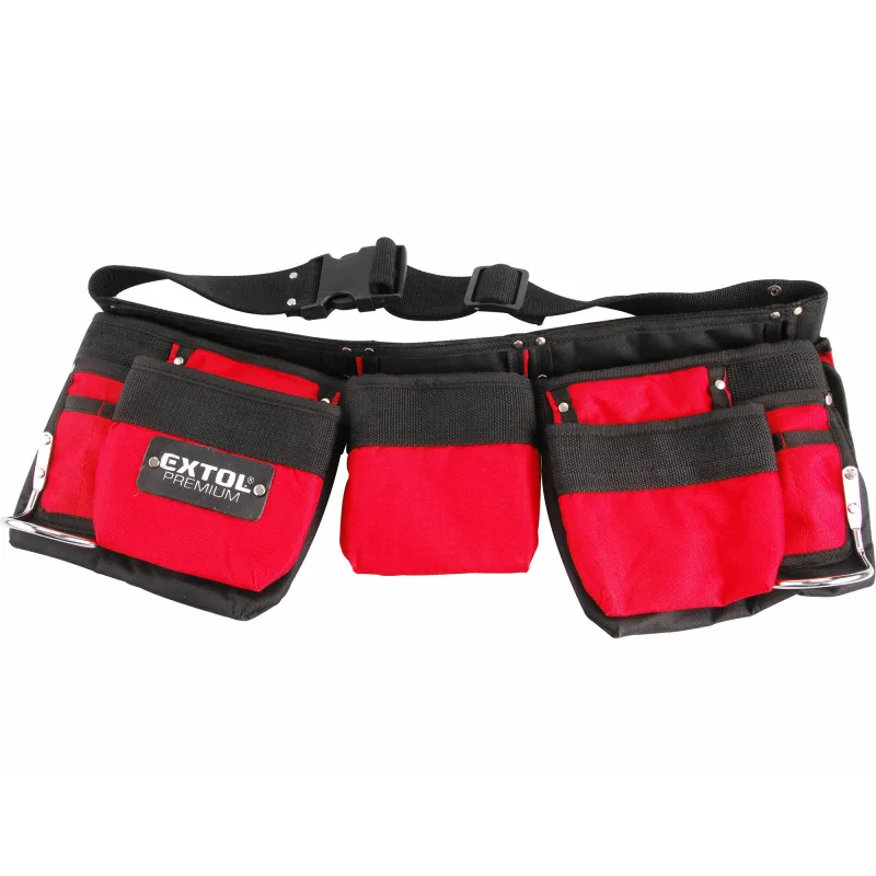 Vrecko na náradie trojdielne s opaskom, 7 vreciek, nylónové, EXTOL PREMIUM