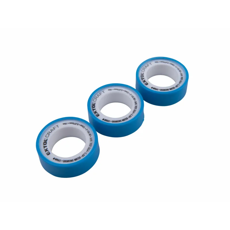 Pásky teflónové, 3ks, 12mmx10m, hr. 0,075mm, EXTOL CRAFT