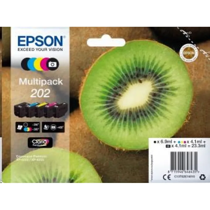 Atrament EPSON Multipack "Kiwi" 5 farieb 202 Claria Premium Ink…