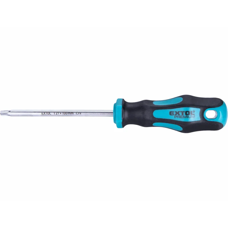 Skrutkovač TORX, magnetický, T27x100mm, CrV, EXTOL PREMIUM
